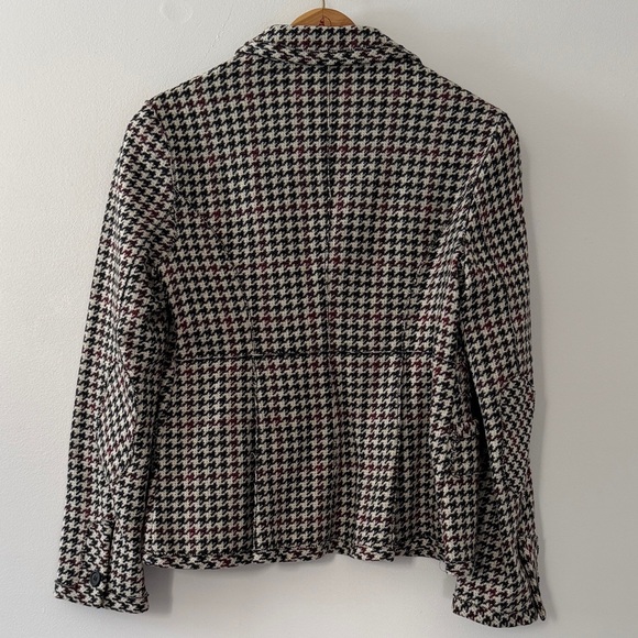 Miu Miu Black and White Houndstooth Blazer - Picture 3 of 8